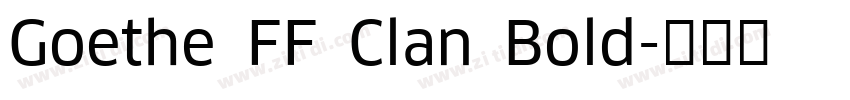 Goethe FF Clan Bold字体转换